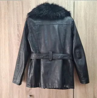 Cazadora Biker 3/4 cuello pelo desmontable TallaXL