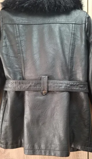 Cazadora Biker 3/4 cuello pelo desmontable TallaXL