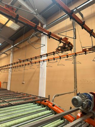 Maquinaria industrial para envasado de frutas