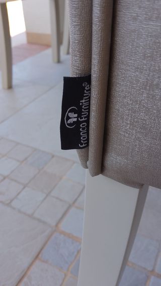 Conjunto Comedor Franco Furniture Beige/Blanco