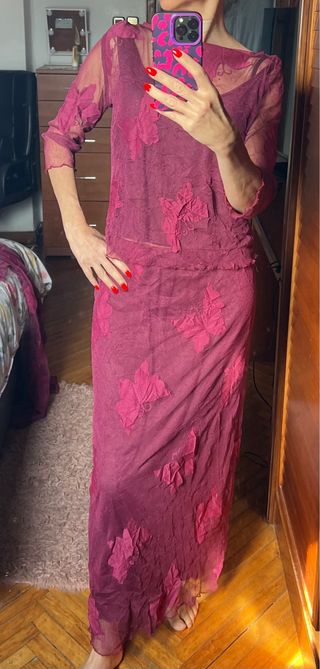 Conjunto 3 piezas rosa y morado Talla G