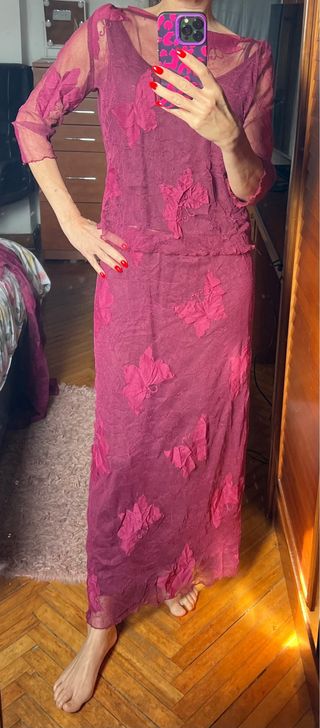 Conjunto 3 piezas rosa y morado Talla G