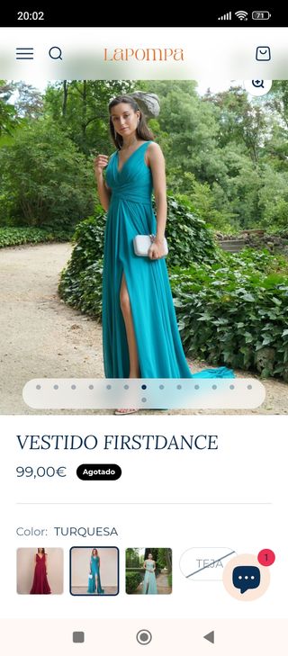 Vestido largo elegante invitada fiesta o boda