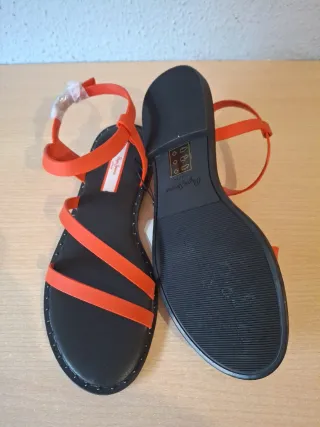 Sandalias Pepe Jeans Mujer Negras y rojas