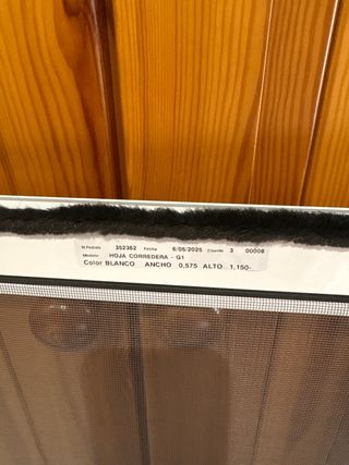 Mosquitera Blanca Marco Aluminio