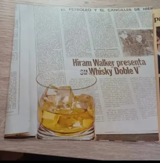 Catálogo antiguo whisky Doble V