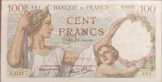 Billete 100 Francos Francia 1940
