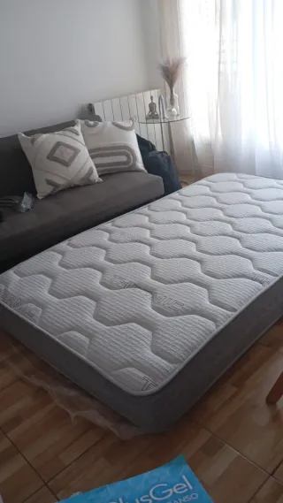 Colchón 105x190/200cm con funda impermeable