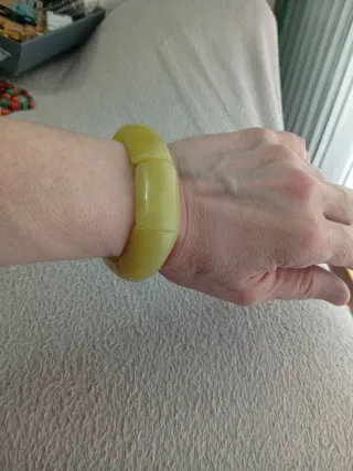 Pulsera elástica Ágata limón