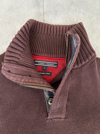 Maglione Tommy Hilfiger Uomo Taglia L Marrone