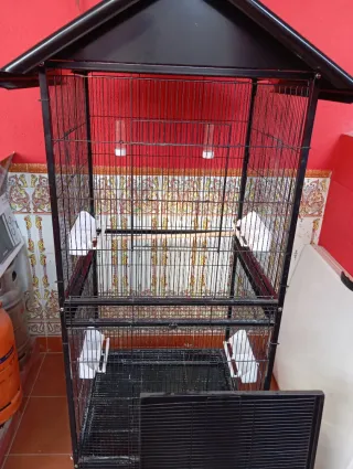 Jaula para pájaros (canarios, ninfas, aga no envio