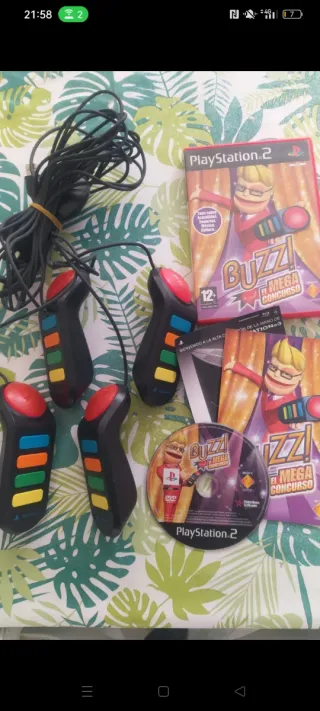 Lote Buzz Pulsadores Mega Concurso PS2 PAL ESP