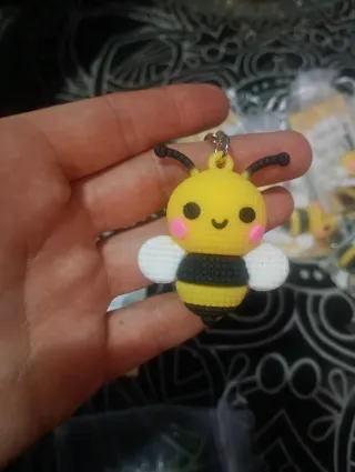 Llaveros de abeja Kawaii con tarjeta (Lote)
