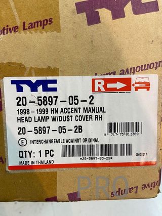 Hyundai accent I faro del derch ref: 205897052