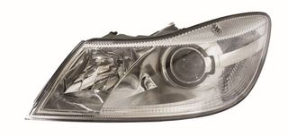 Faro Izquierdo Electrico Con Motor, Interior Negro para Skoda OCTAVIA II 2009