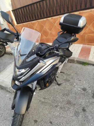 Honda NC750X Adventure Moto Azul/Plata