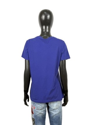 T-shirt Nike donna blu cotone elasticizzato XL