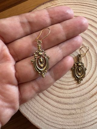 Pendientes Vintage Años 80 Art Nouveau
