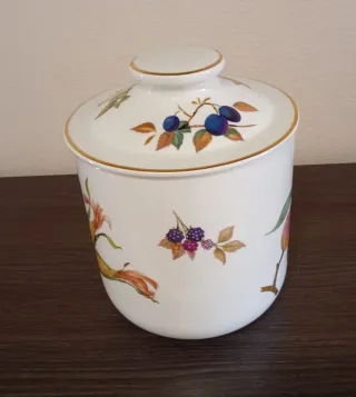 Tarro grande Royal Worcester con frutas, evesham g
