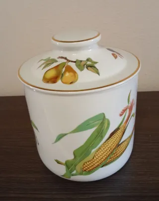 Tarro grande Royal Worcester con frutas, evesham g