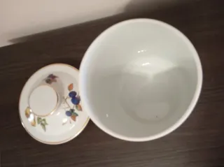 Tarro grande Royal Worcester con frutas, evesham g