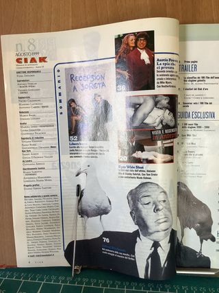 Rivista cinema e spettacoli Ciak n  8  Agosto 1999