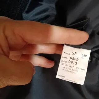 Traje de caballero azul oscuro