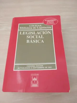 Libro LEGISLACIÓN SOCIAL BÁSICA