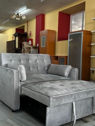 Sofa cama gris nuevo en oferta !