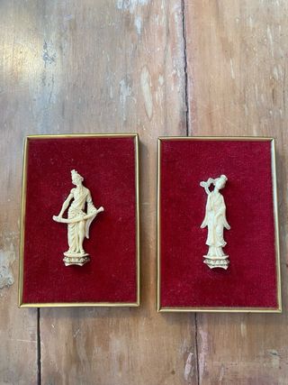 CUADROS FIGURAS CHINAS (Años 60-70)