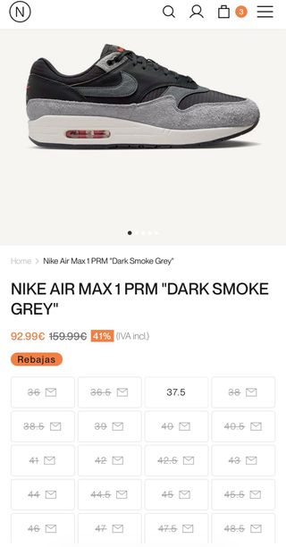Nike Air Max 1 PRM “Dark Smoke Grey”
