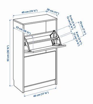 Zapatero BISSA blanco IKEA / Sabater blanc