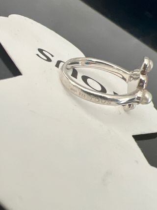 Anillo Tous Plata Perla y Cuarzo Rosa