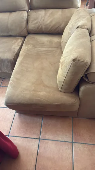 Sofá modular beige/marrón