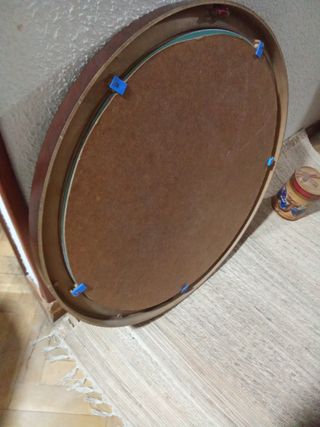 Espejo redondo Madera y Cristal