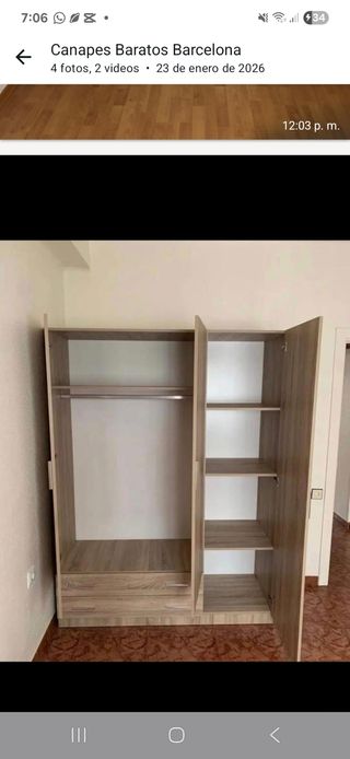 Armario Ropero Closet nuevo envío y paga en casa