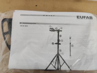 Eufab 16414 Caballete  4 patas para bicicleta
