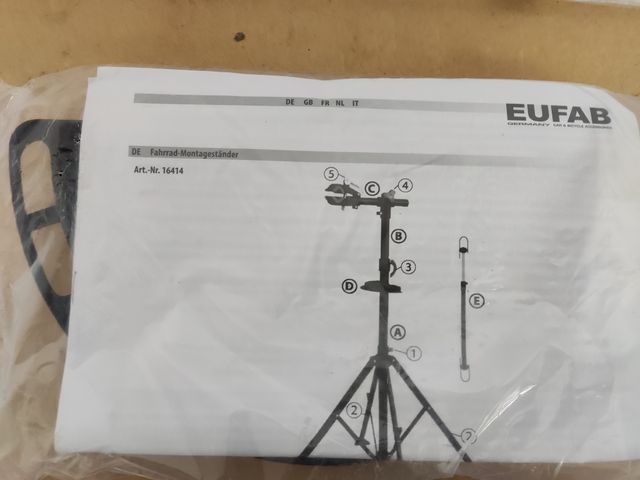 Eufab 16414 Caballete  4 patas para bicicleta