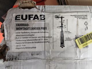 Eufab 16414 Caballete  4 patas para bicicleta