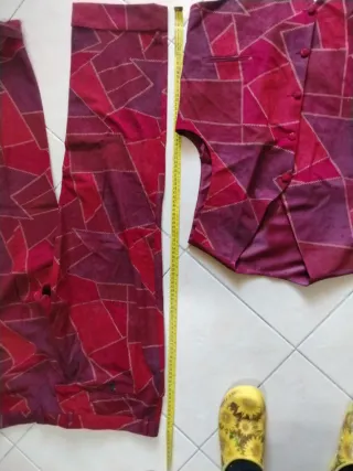 Completo uomo vintage giacca lunga