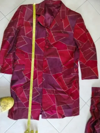 Completo uomo vintage giacca lunga