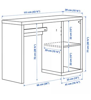 Escritorio Ikea madera claro