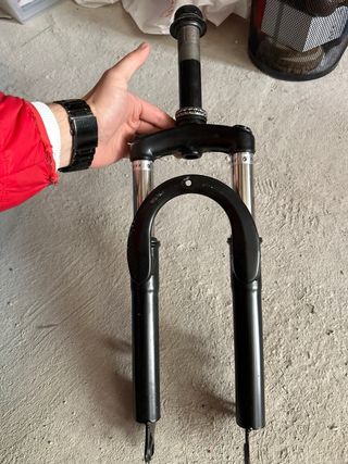 Horquilla de bicicleta negra