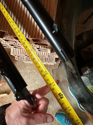 Horquilla de bicicleta negra