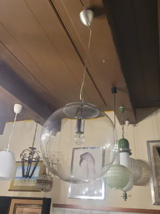 Lampada Sospensione Ball Vetro Trasparente