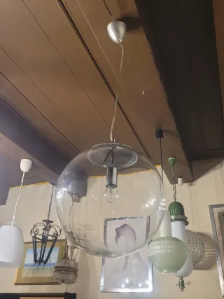 Lampada Sospensione Ball Vetro Trasparente