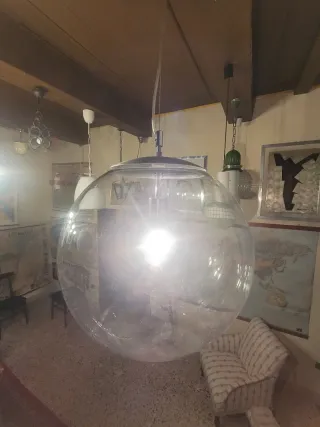 Lampada Sospensione Ball Vetro Trasparente