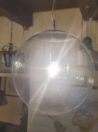 Lampada Sospensione Ball Vetro Trasparente