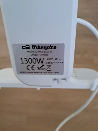 Emisor Térmico Orbegozo RRW 1300W wifi