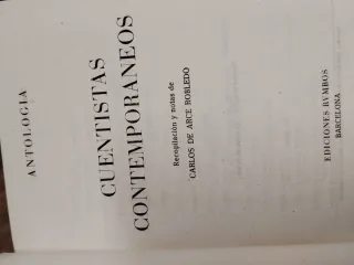 Antología Cuentistas Contemporáneos 1957